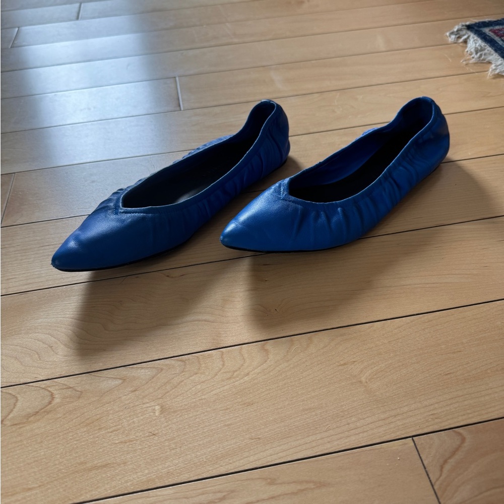 Sigerson Morrison Royal Blue Pointed Flats 36.5